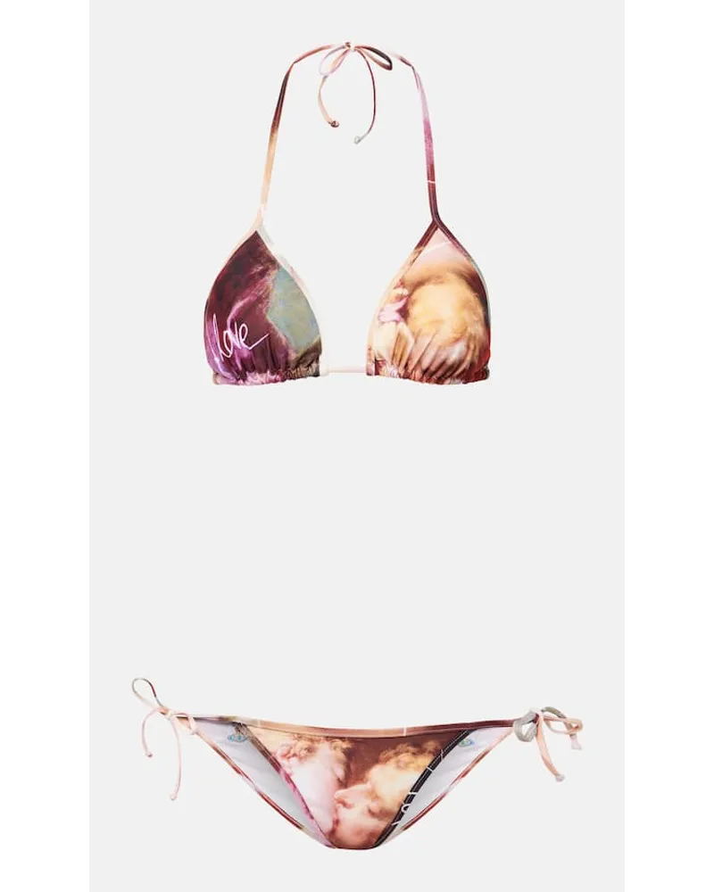 Vivienne Westwood Bedruckter Bikini The Kiss Multicolor