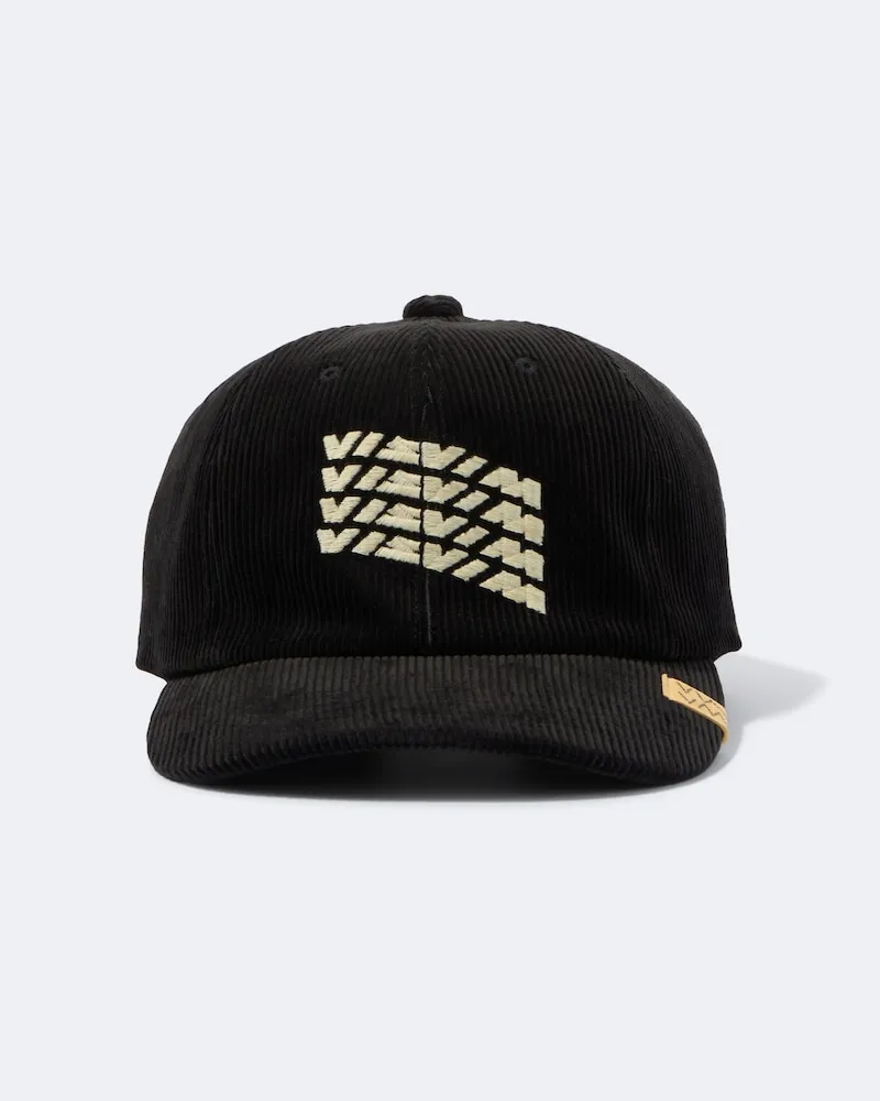 Visvim Baseballcap Excelsior II aus Baumwoll-Cord Schwarz