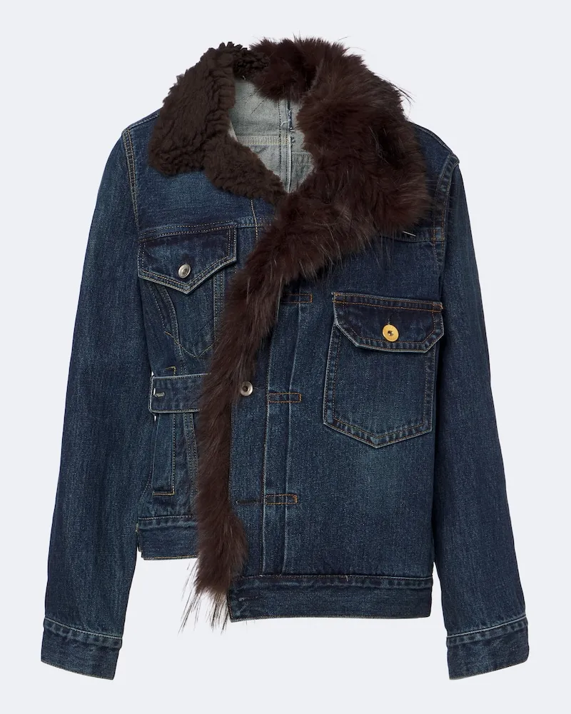 Sacai Jeansjacke Blau