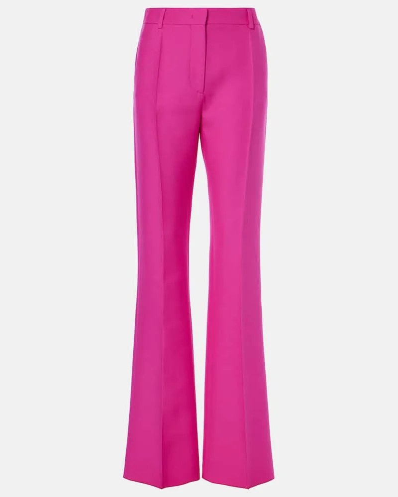 Valentino Garavani Schlaghose aus Crepe Couture Rosa