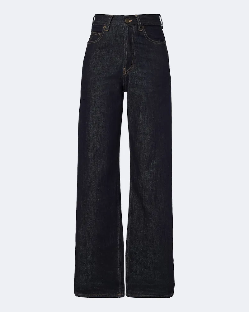 Saint Laurent Wide-Leg Jeans Blau