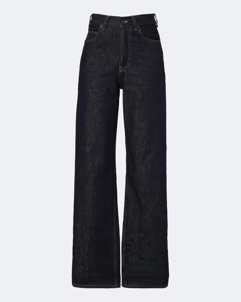 Saint Laurent Wide-Leg Jeans Blau