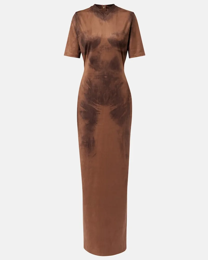 Acne Studios Maxikleid Dueda Braun