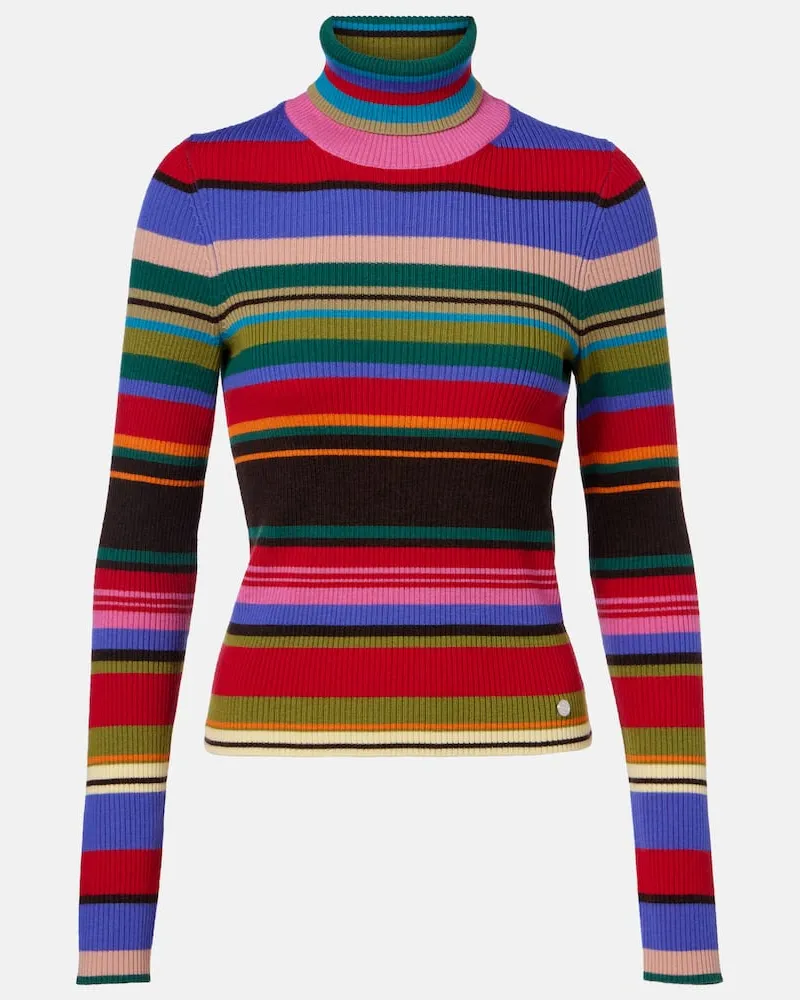 Acne Studios Rollkragenpullover aus Wolle Multicolor