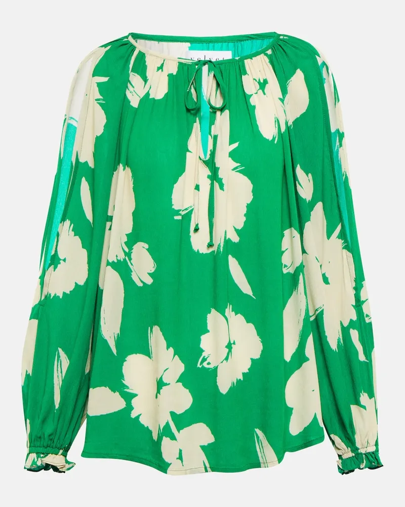 Velvet Bedruckte Bluse Vivi Grün