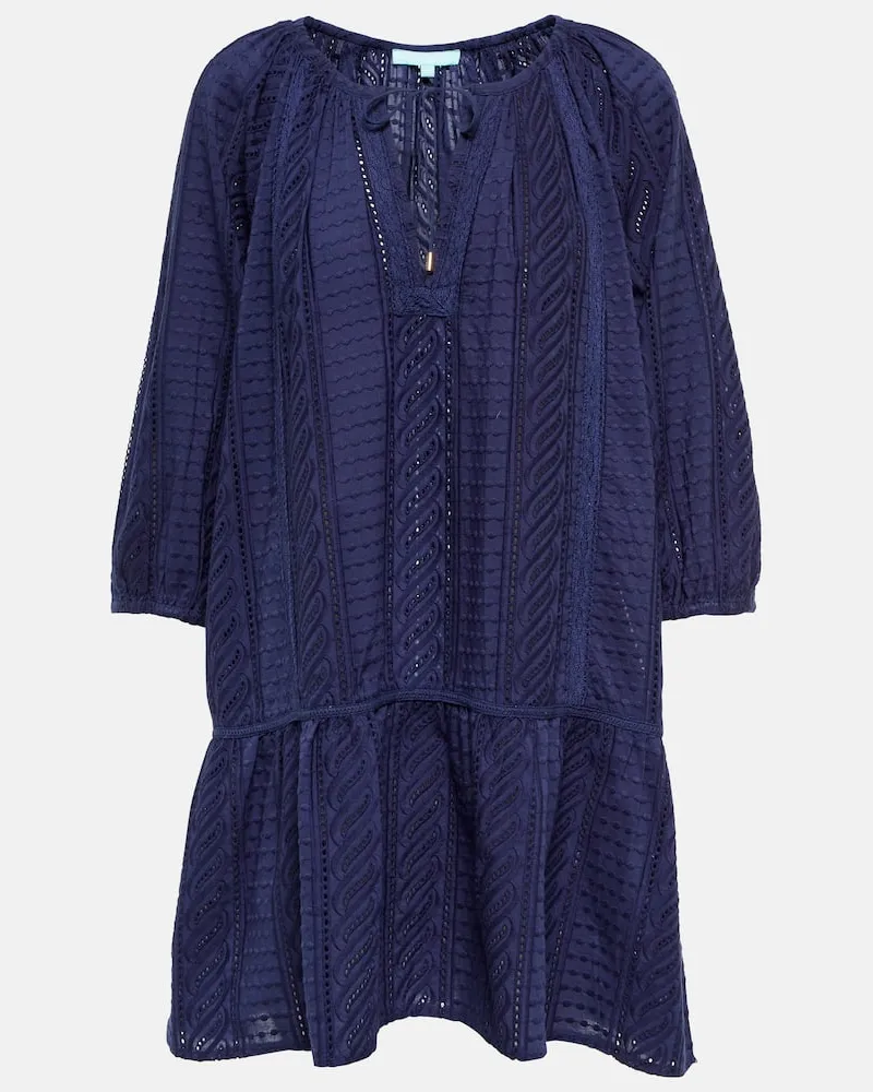 Melissa Odabash Besticktes Minikleid Ashley Blau