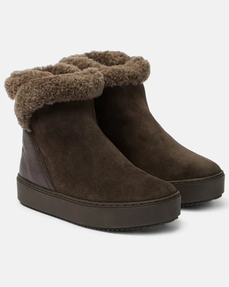 See by Chloé See By Chloe Ankle Boots Juliet aus Veloursleder Grau