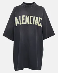 Balenciaga T-Shirt aus Baumwolle Schwarz