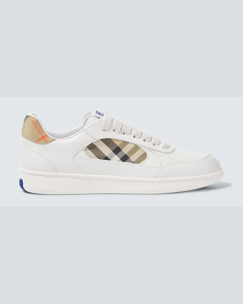 Burberry Sneakers Burberry Check EKD aus Leder Weiß