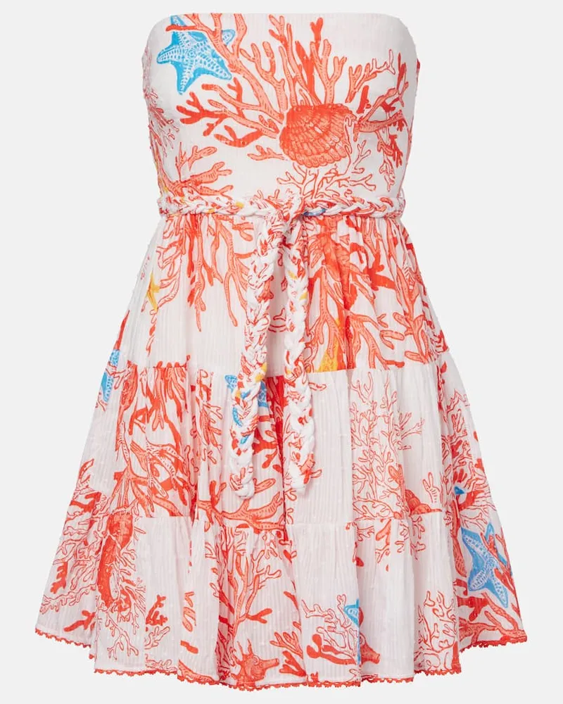 Poupette St Barth Minikleid Christine aus Baumwolle Multicolor