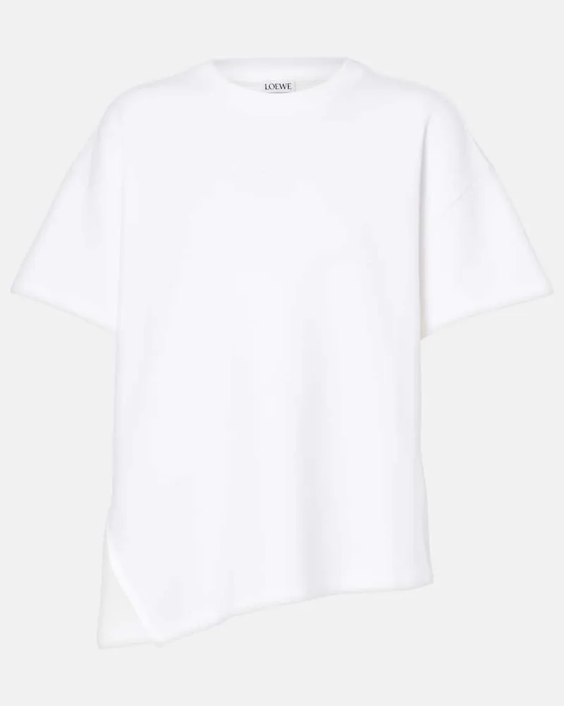 Loewe T-Shirt aus einem Baumwollgemisch Weiß