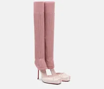 Pumps Cassia aus Satin mit Kristallen