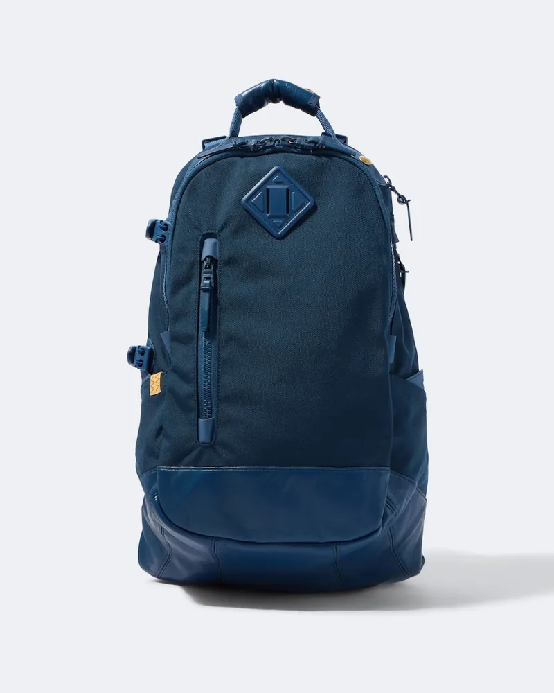Visvim Rucksack Condura mit Leder Blau