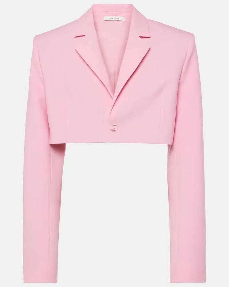 Nensi Dojaka Cropped-Blazer Rosa