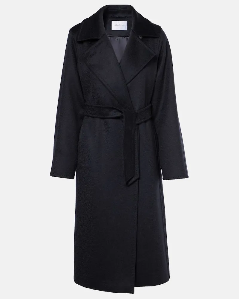 Max Mara Mantel Manuela Icon aus Wolle Blau