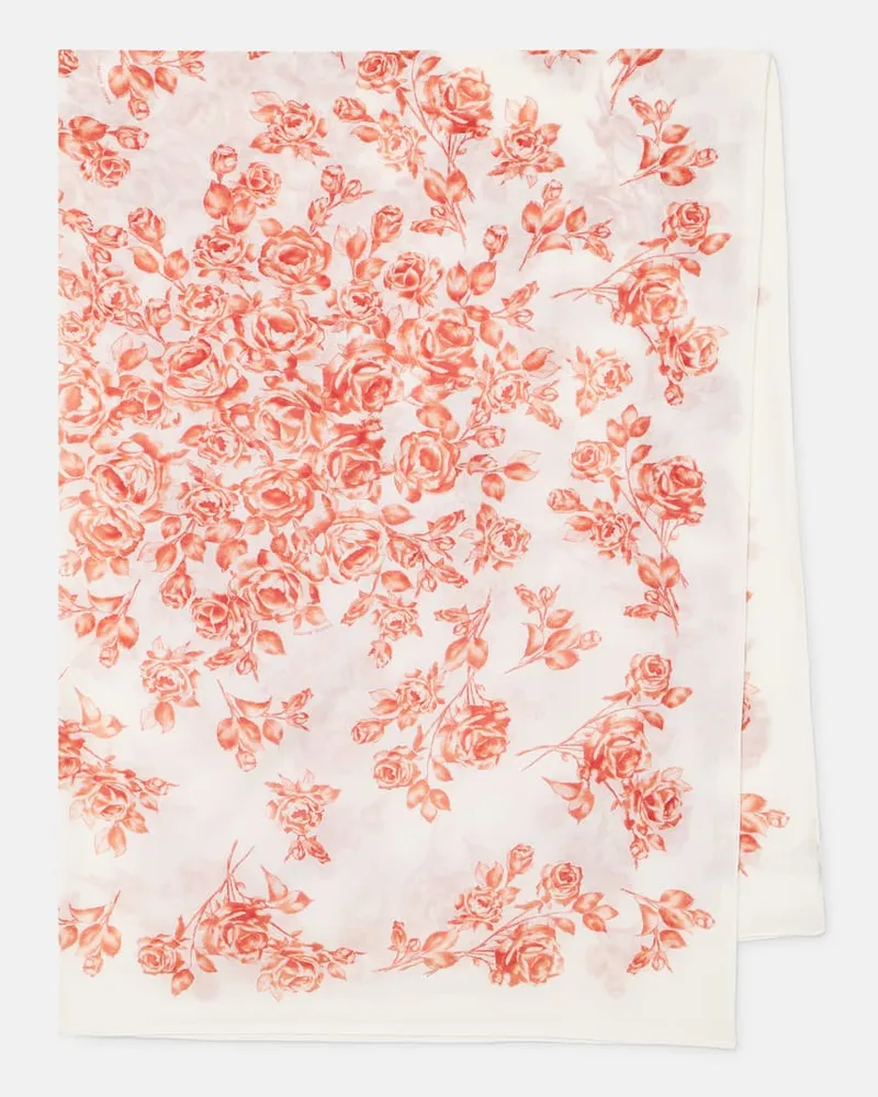 Magda Butrym Bedrucktes Tuch aus Baumwolle und Seide Rosa