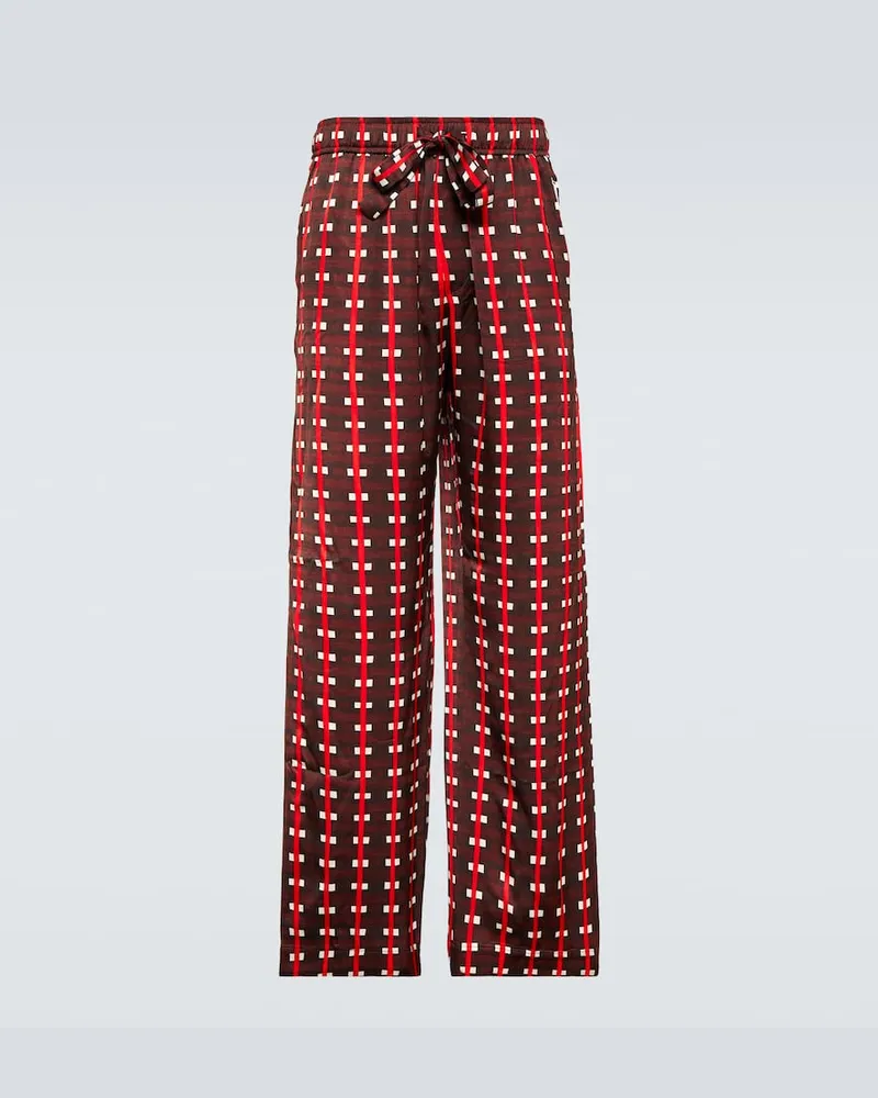 Wales Bonner X Lubaina Himid Bedruckte Hose Multicolor