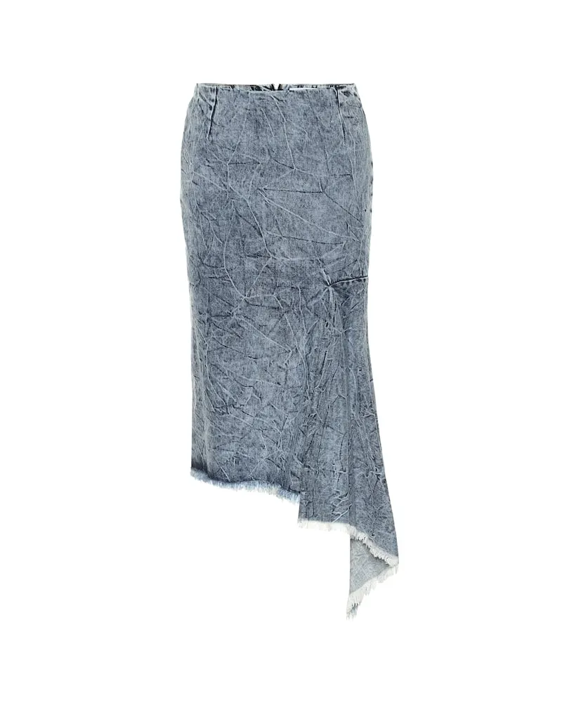 Balenciaga Asymmetrischer Jeansrock Blau