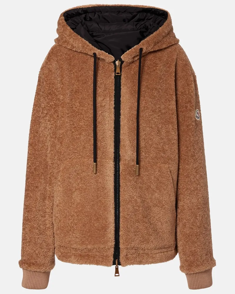 Moncler Wendbare Kapuzenjacke Braun