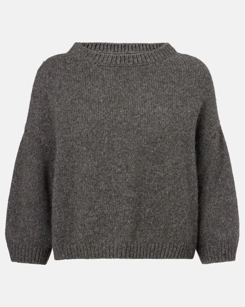 KHAITE Pullover Sabina aus Kaschmir Grau