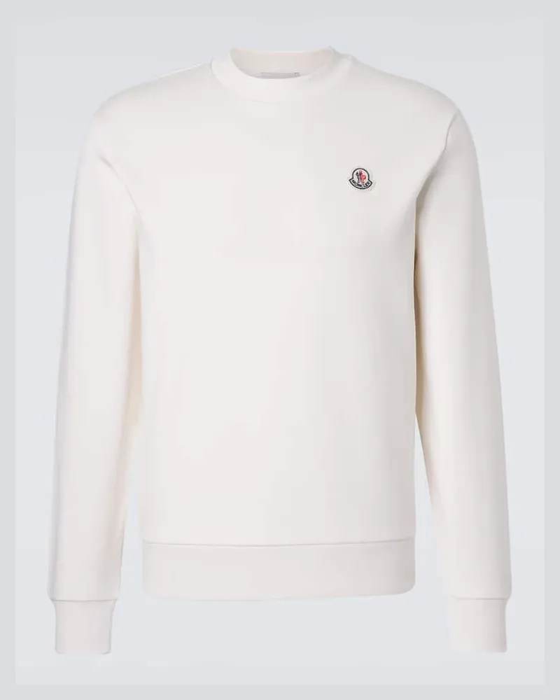 Moncler Sweatshirt Archivio aus Baumwoll-Jersey Weiß