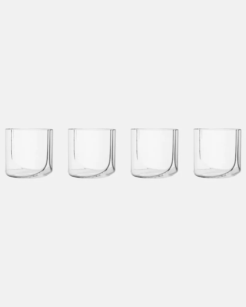 Zaha Hadid Design Set Hew aus vier Tumbler-Gläsern Transparent