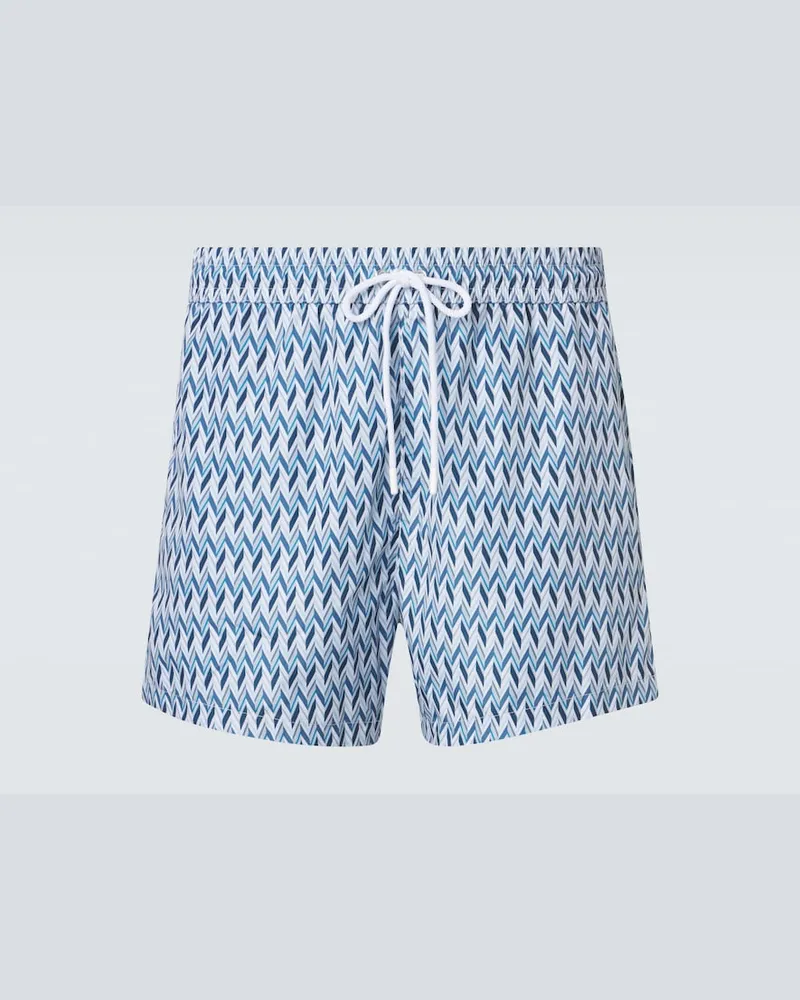 Missoni Badeshorts Zigzag Blau