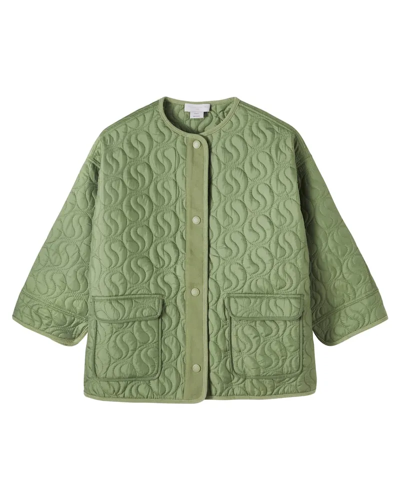 Stella McCartney Kids Steppjacke Grün