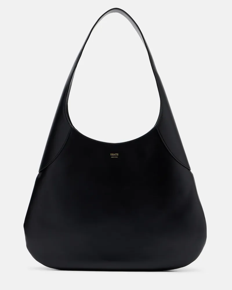 KHAITE Schultertasche Joan Large aus Leder Schwarz