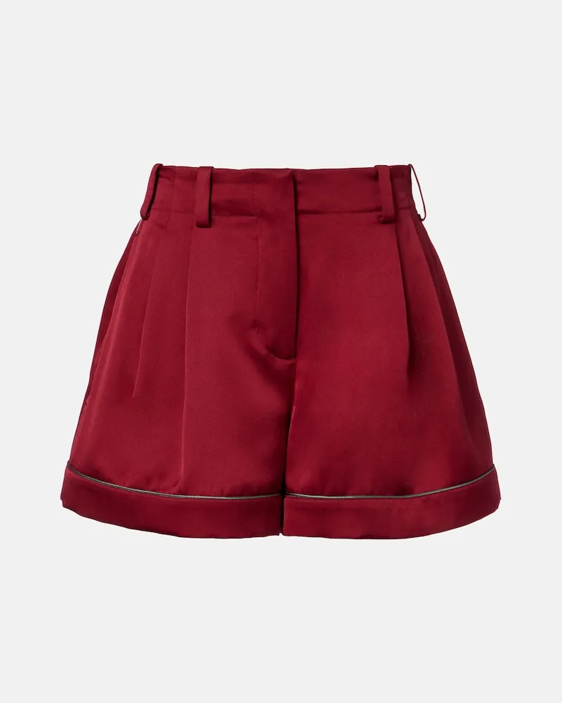 Givenchy Shorts aus Seidensatin Rot