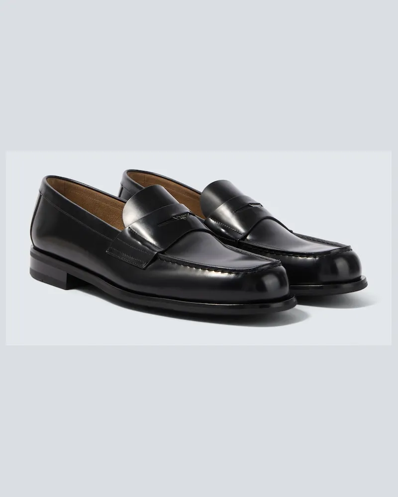 Prada Loafers aus Leder Schwarz
