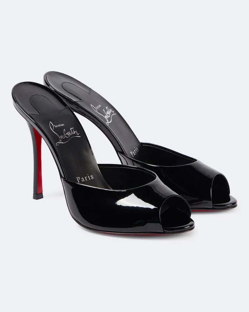 Christian Louboutin Mules Me Dolly 100 aus Leder Schwarz