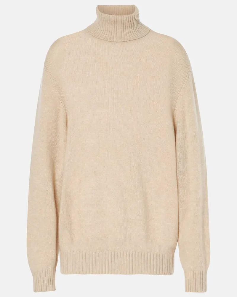 Loro Piana Rollkragenpullover Cellio aus Kaschmir Beige