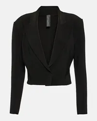 Norma Kamali Cropped-Blazer Schwarz