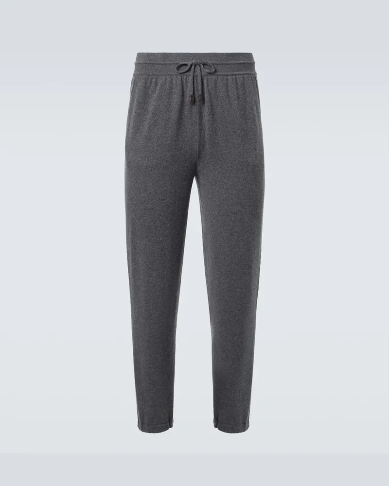 Loro Piana Jogginghose aus Kaschmir Grau