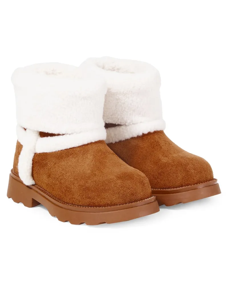 Monnalisa Ankle Boots mit Shearling Multicolor