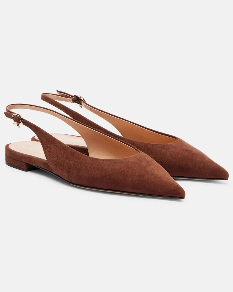 Gianvito Rossi Slingback-Ballerinas Robbie 05 Braun