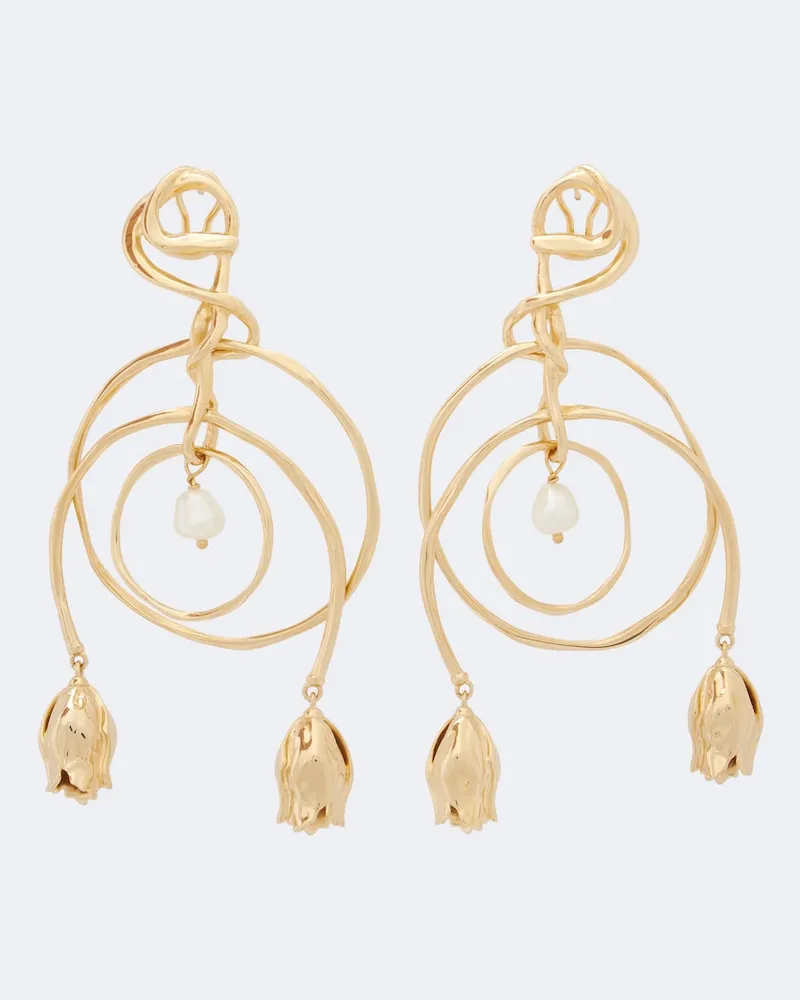 Chloé Chloé Ohrringe mit Zierperlen Gold
