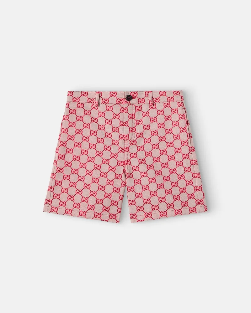 Gucci Shorts GG aus Canvas Rot