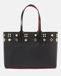 Christian Louboutin Verzierte Tote Cabata aus Leder Schwarz