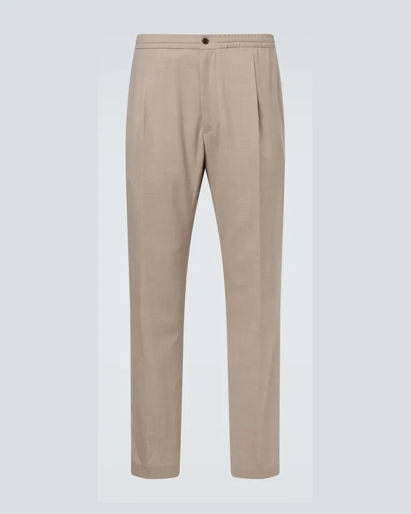 Dunhill Chinohose aus Wolle Grau