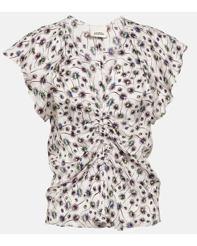 Isabel Marant Bedrucktes Top Lonea Multicolor