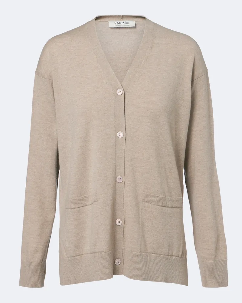 Max Mara Cardigan aus Wolle Beige