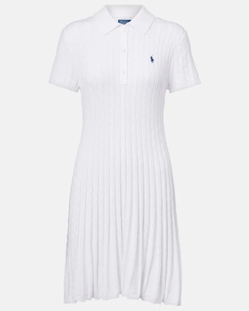 Ralph Lauren Polokleid aus einem Baumwollgemisch Weiß