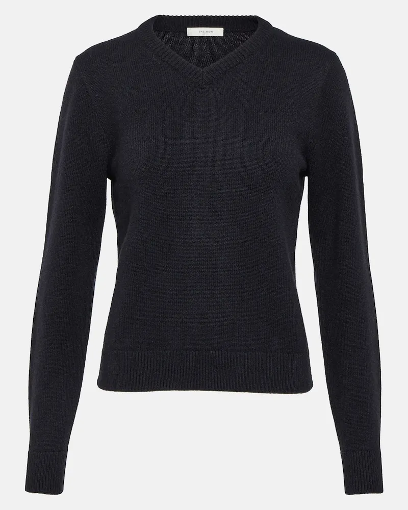 The Row Pullover Enrica aus Kaschmir Blau