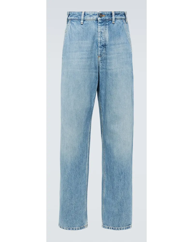 Bottega Veneta Mid-Rise Straight Jeans Blau