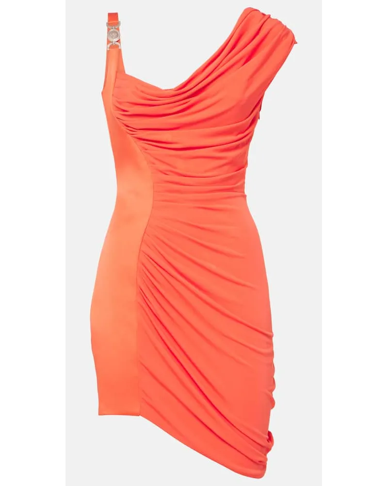 Versace Minikleid Medusa ’95 aus Jersey und Satin Orange