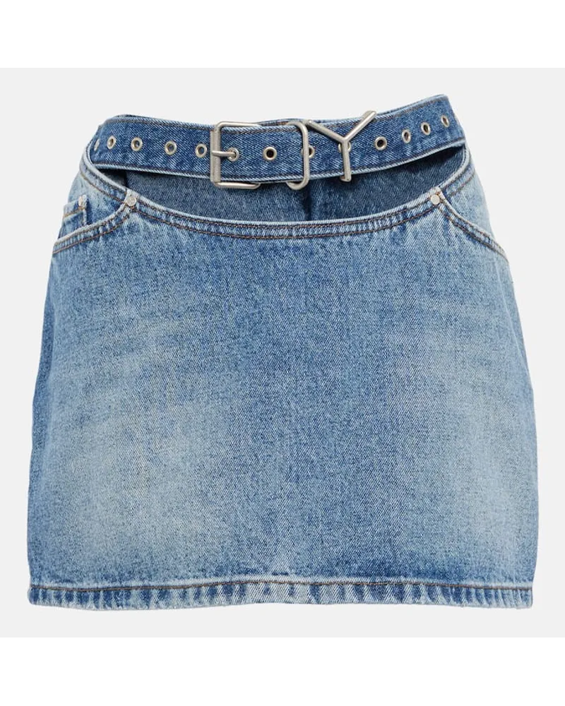 Y/PROJECT Jeansrock Blau