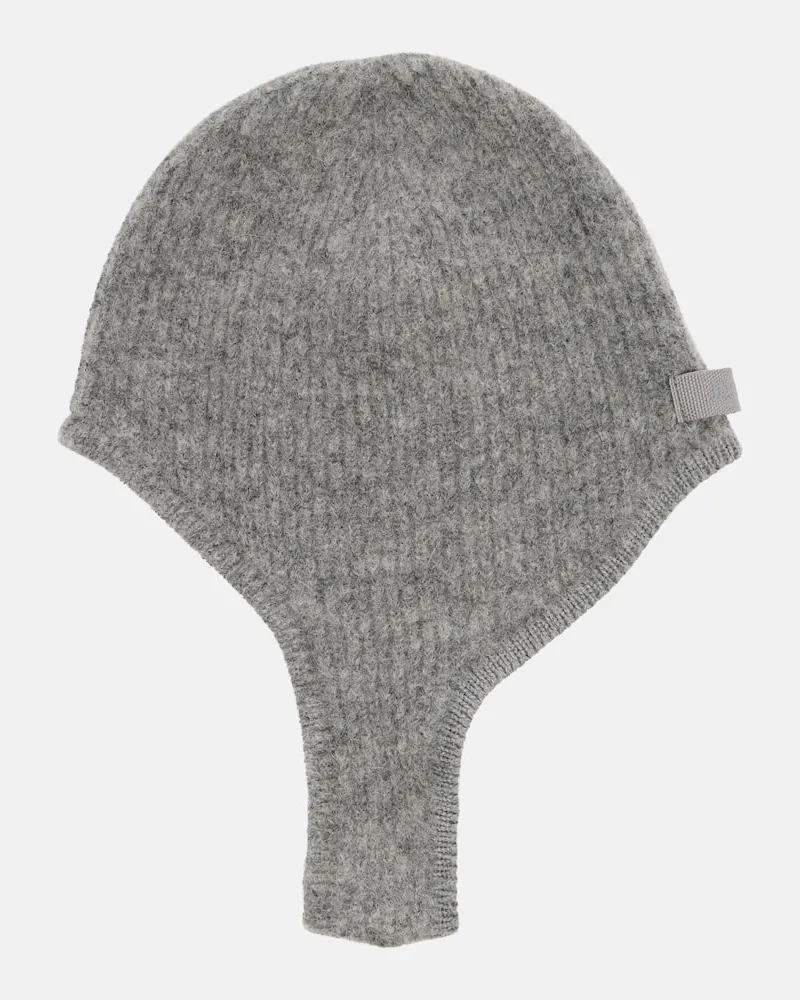 Jacquemus Haar-Accessoire aus einem Alpakawollgemisch Grau