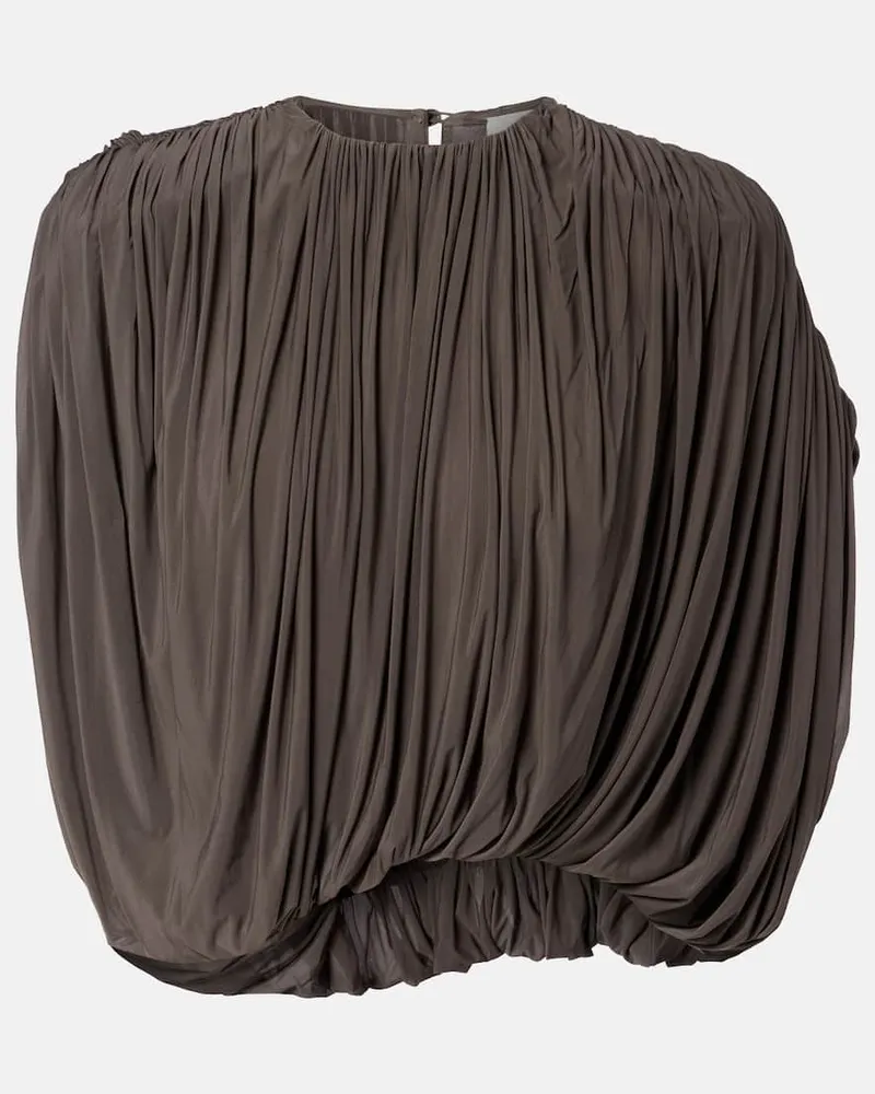 Magda Butrym Top aus Jersey Braun
